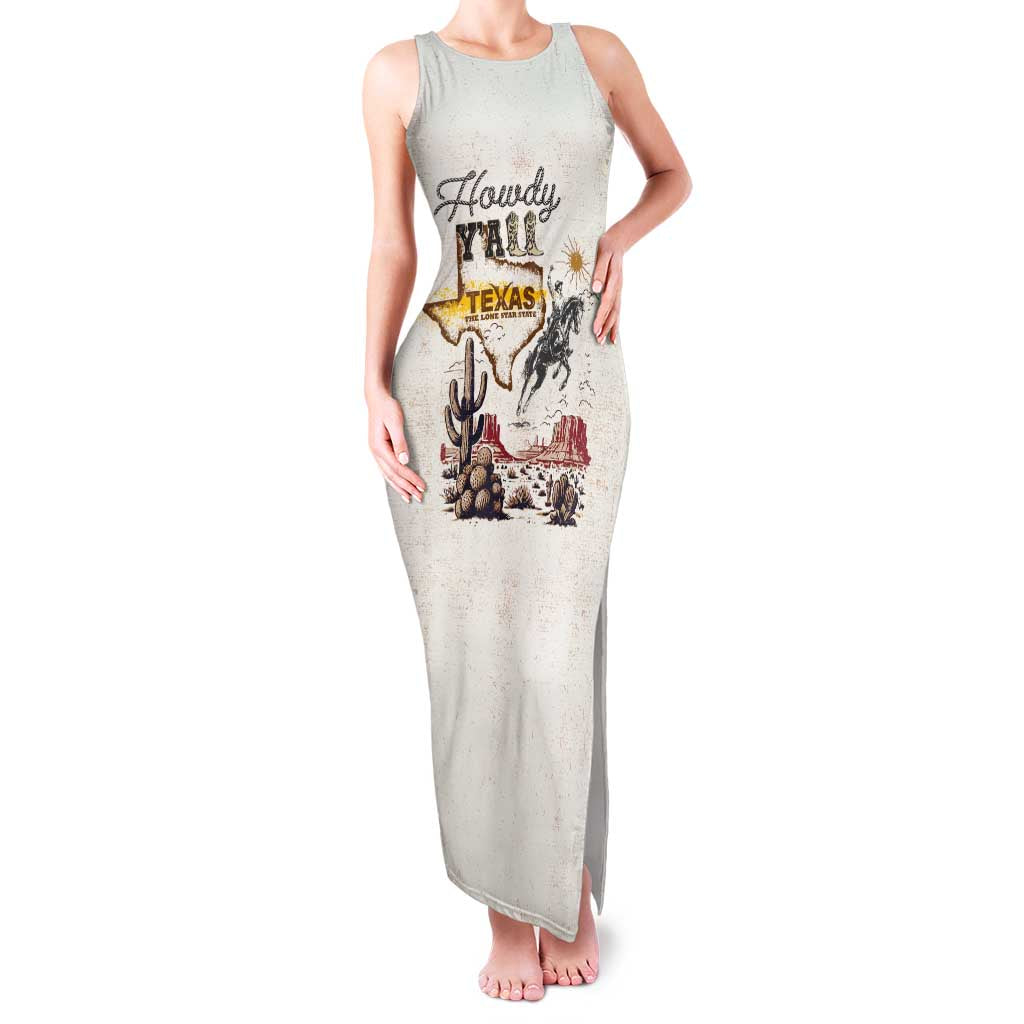 Texas Heritage Vintage Style Family Matching Tank Maxi Dress and Hawaiian Shirt Howdy Y’all and Lone Star State - Wonder Print Shop