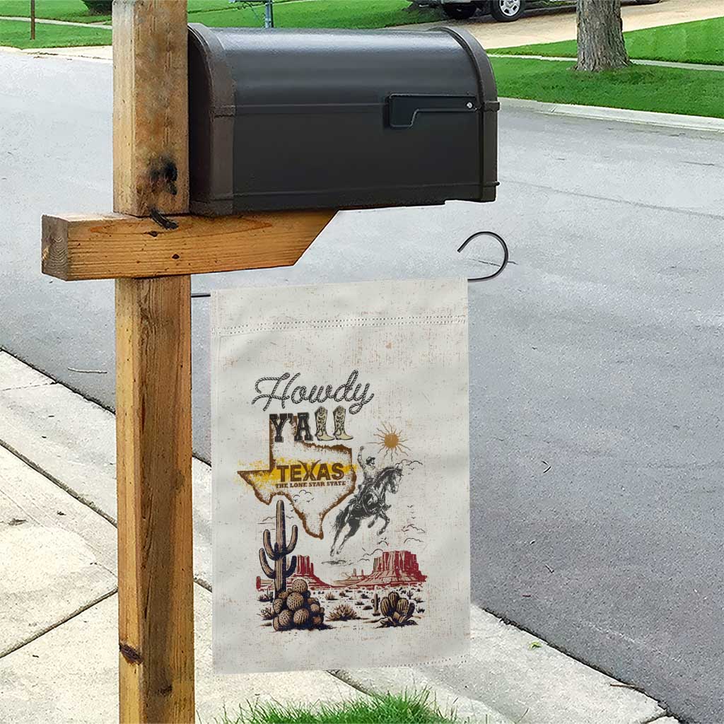 Texas Heritage Vintage Style Garden Flag Howdy Y’all and Lone Star State - Wonder Print Shop