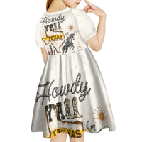 Texas Heritage Vintage Style Kid Short Sleeve Dress Howdy Y’all and Lone Star State - Wonder Print Shop
