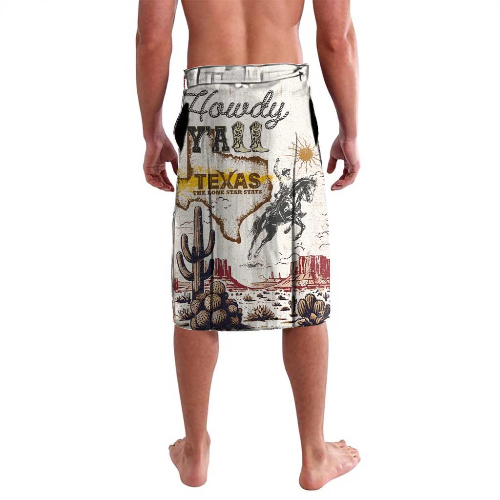 Texas Heritage Vintage Style Lavalava Howdy Y’all and Lone Star State - Wonder Print Shop
