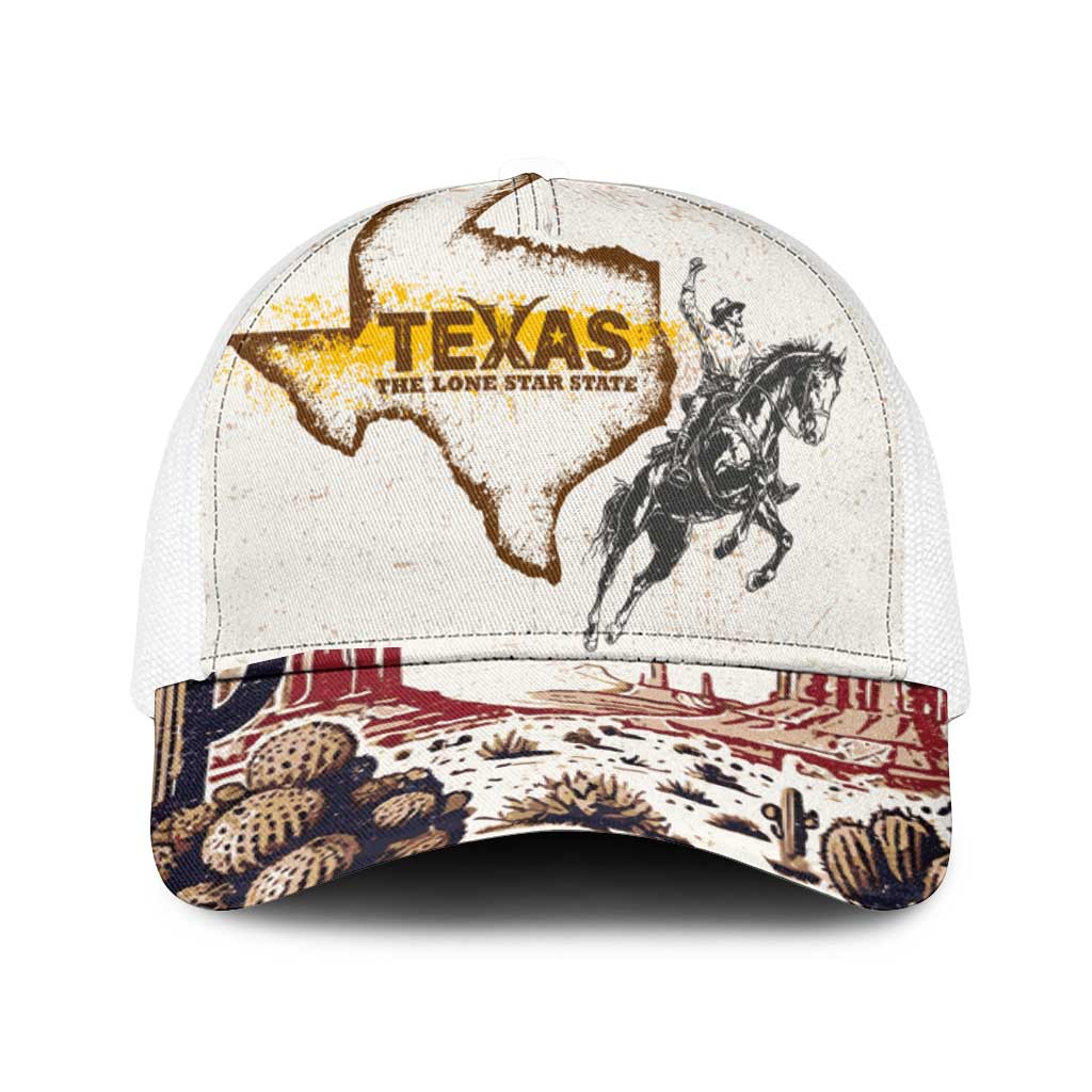Texas Heritage Vintage Style Mesh Trucker Cap Howdy Y’all and Lone Star State - Wonder Print Shop