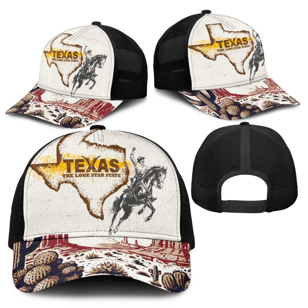 Texas Heritage Vintage Style Mesh Trucker Cap Howdy Y’all and Lone Star State - Wonder Print Shop