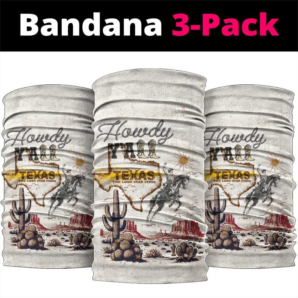 Texas Heritage Vintage Style Neck Gaiter Howdy Y’all and Lone Star State - Wonder Print Shop