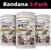 Texas Heritage Vintage Style Neck Gaiter Howdy Y’all and Lone Star State - Wonder Print Shop