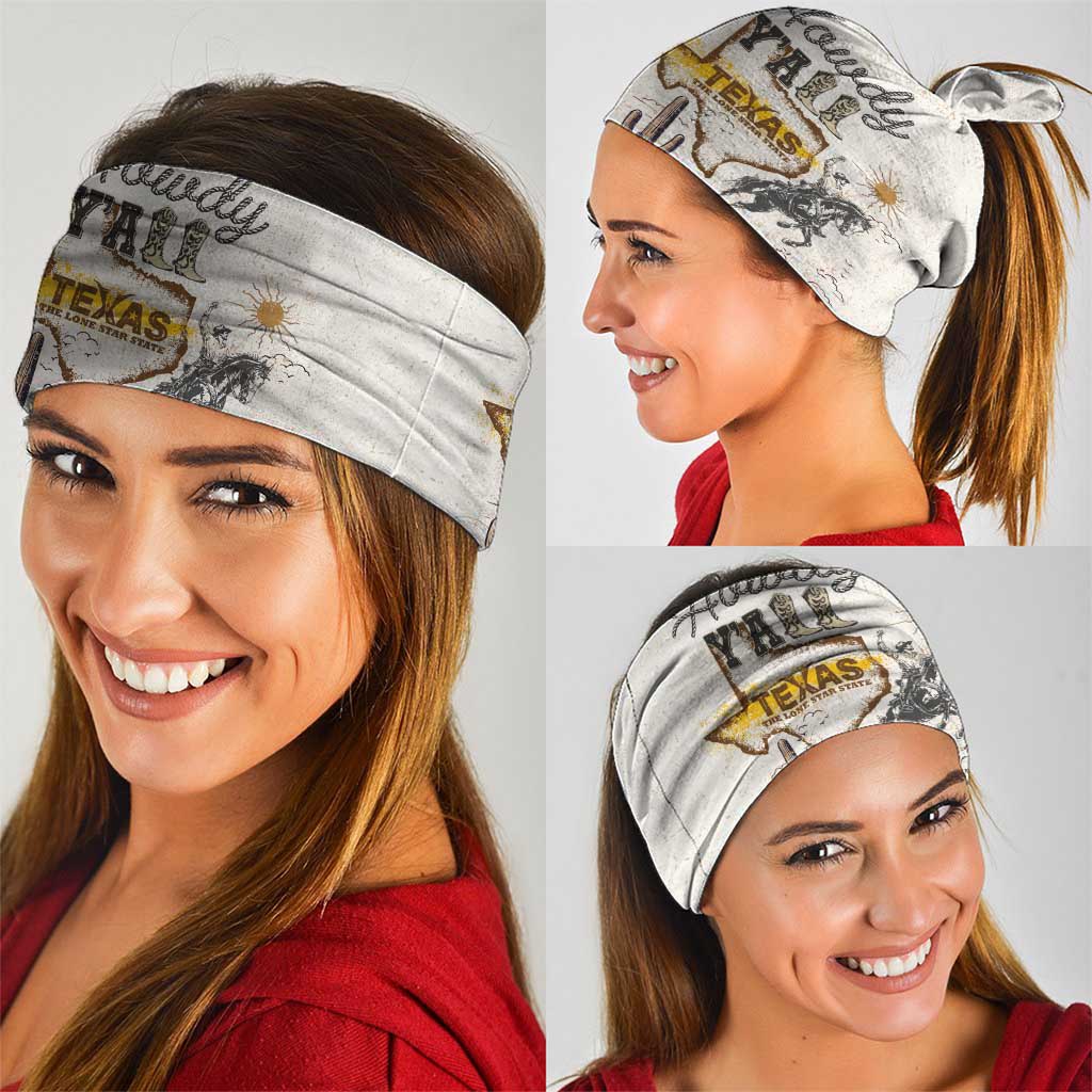 Texas Heritage Vintage Style Neck Gaiter Howdy Y’all and Lone Star State - Wonder Print Shop