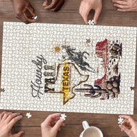 Texas Heritage Vintage Style Puzzle Howdy Y’all and Lone Star State - Wonder Print Shop