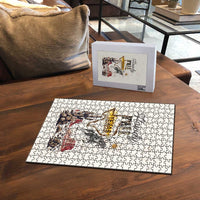 Texas Heritage Vintage Style Puzzle Howdy Y’all and Lone Star State - Wonder Print Shop