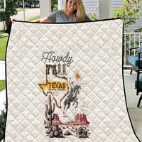 Texas Heritage Vintage Style Quilt Howdy Y’all and Lone Star State - Wonder Print Shop