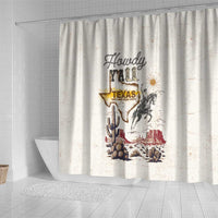 Texas Heritage Vintage Style Shower Curtain Howdy Y’all and Lone Star State - Wonder Print Shop