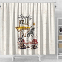 Texas Heritage Vintage Style Shower Curtain Howdy Y’all and Lone Star State - Wonder Print Shop
