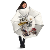 Texas Heritage Vintage Style Umbrella Howdy Y’all and Lone Star State - Wonder Print Shop