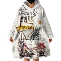Texas Heritage Vintage Style Wearable Blanket Hoodie Howdy Y’all and Lone Star State - Wonder Print Shop