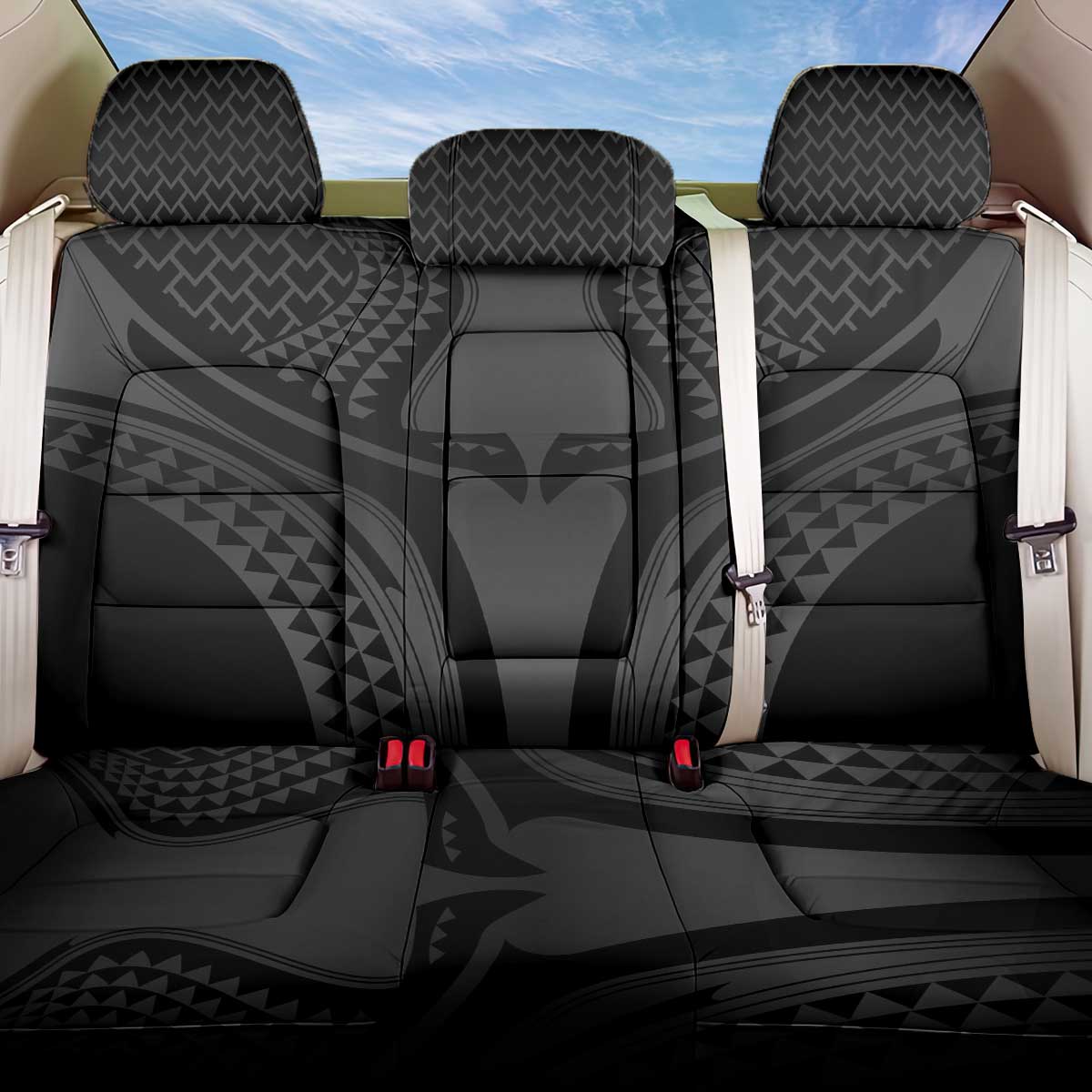 Hawaiian Kakau Art Tattoos Aquaman Style Back Car Seat Cover Special Edition - Wonder Print Shop