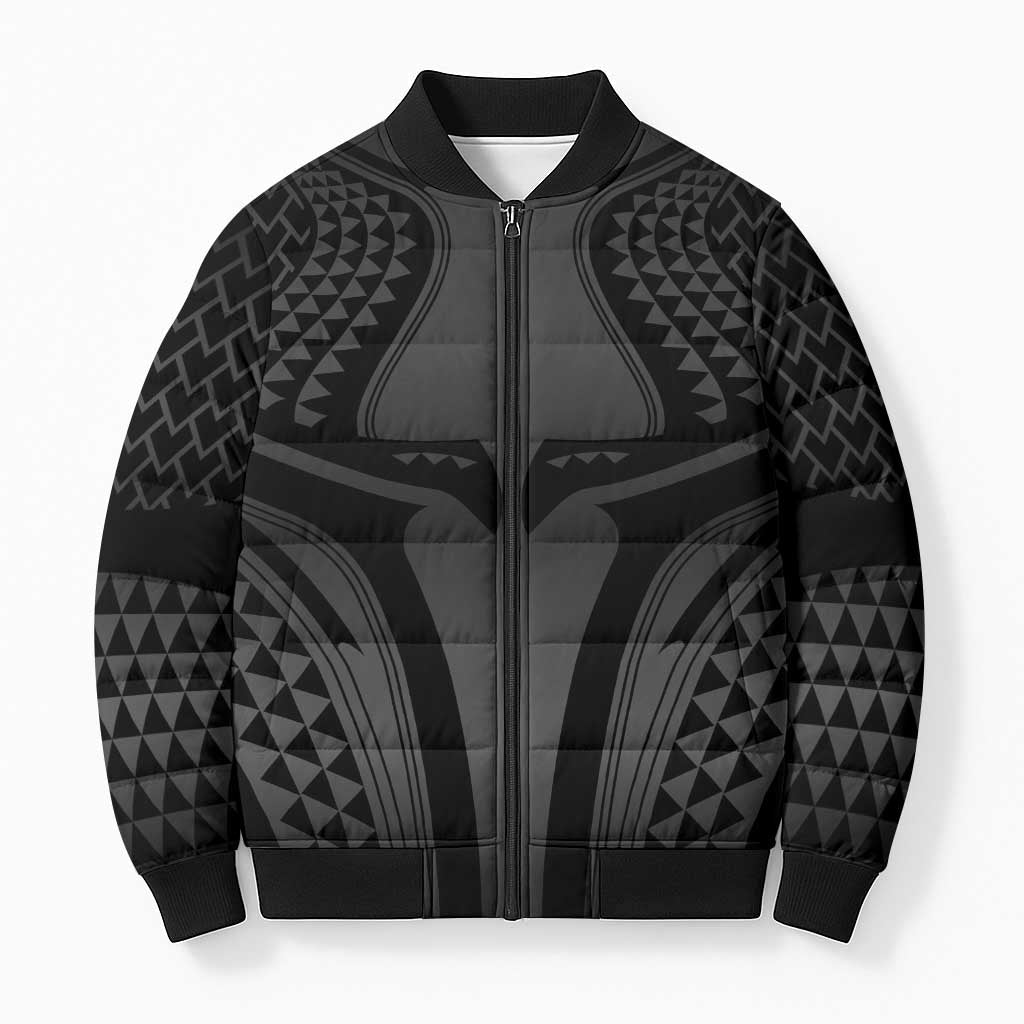 Hawaiian Kakau Art Tattoos Aquaman Style Bomber Puffer Jacket Special Edition - Wonder Print Shop