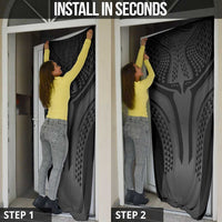 Hawaiian Kakau Art Tattoos Aquaman Style Door Cover Special Edition - Wonder Print Shop