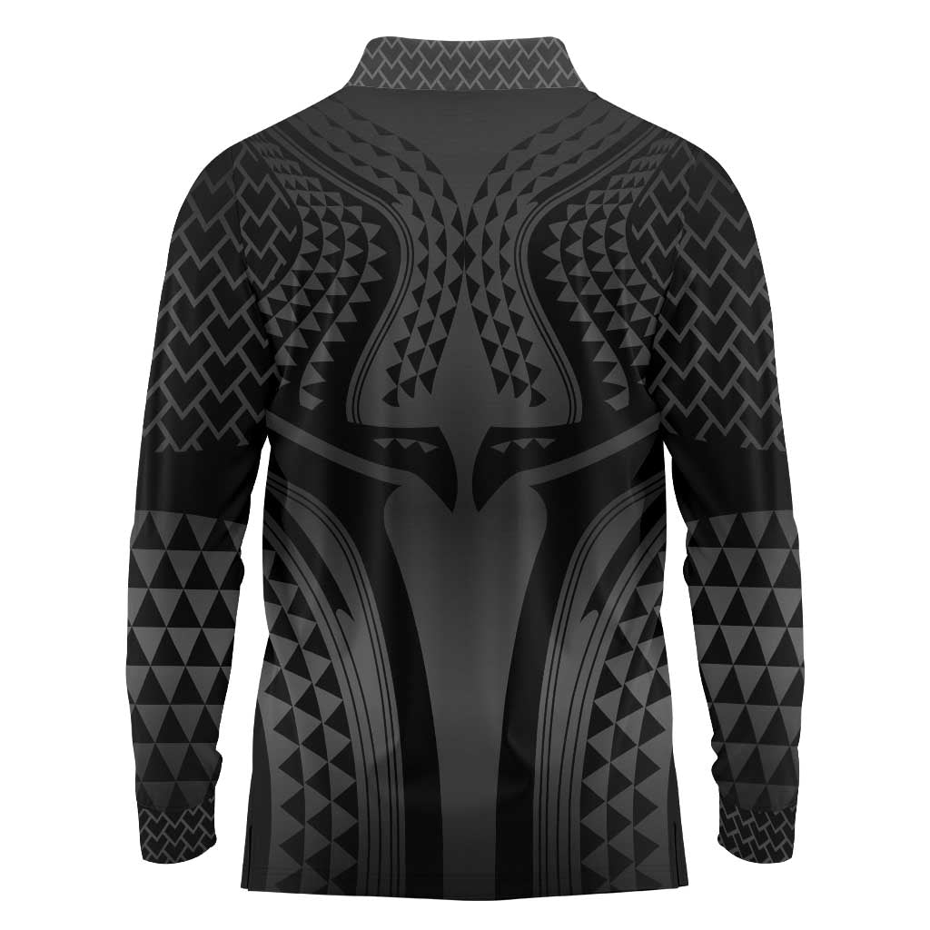 Hawaiian Kakau Art Tattoos Aquaman Style Long Sleeve Polo Shirt Special Edition - Wonder Print Shop