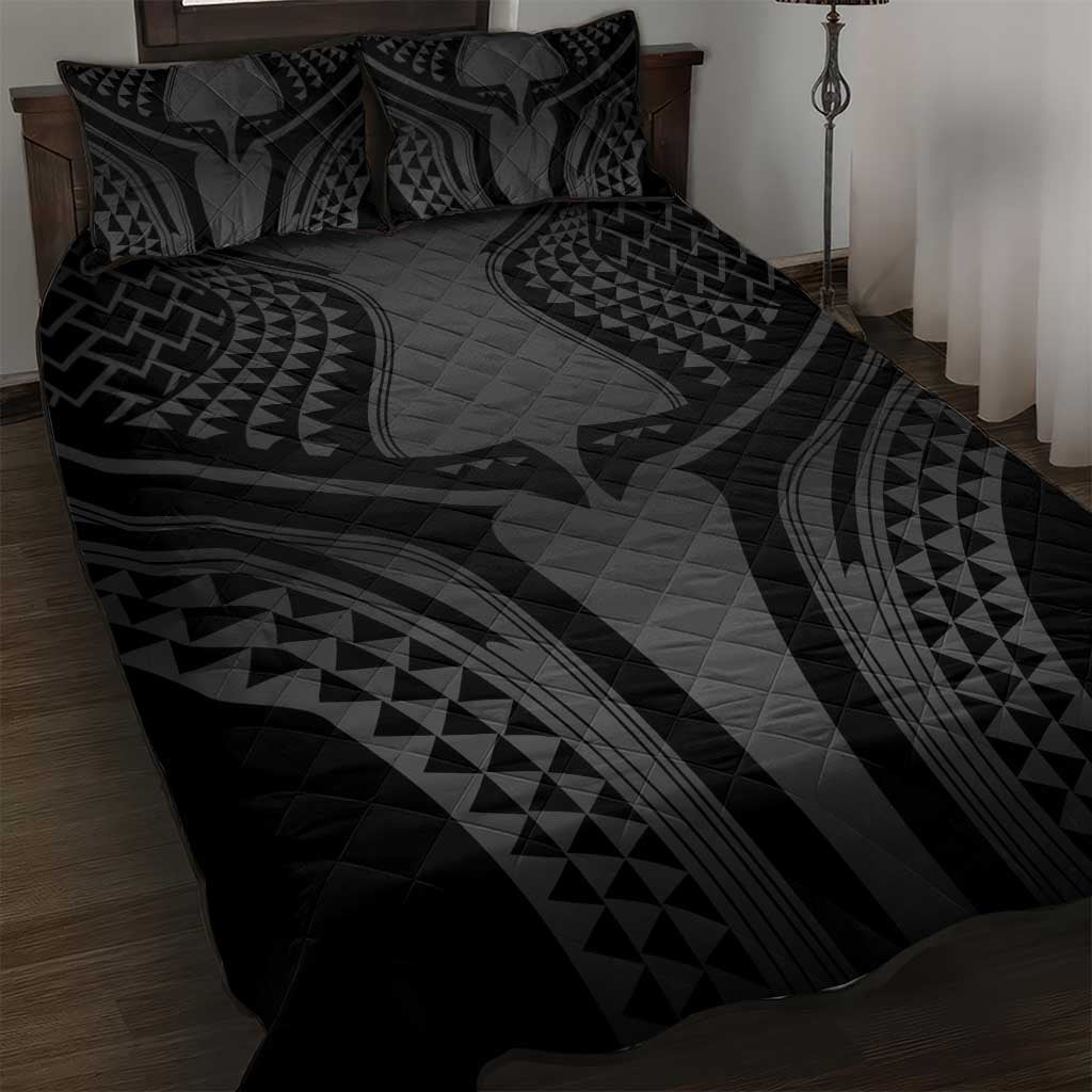 Hawaiian Kakau Art Tattoos Aquaman Style Quilt Bed Set Special Edition - Wonder Print Shop