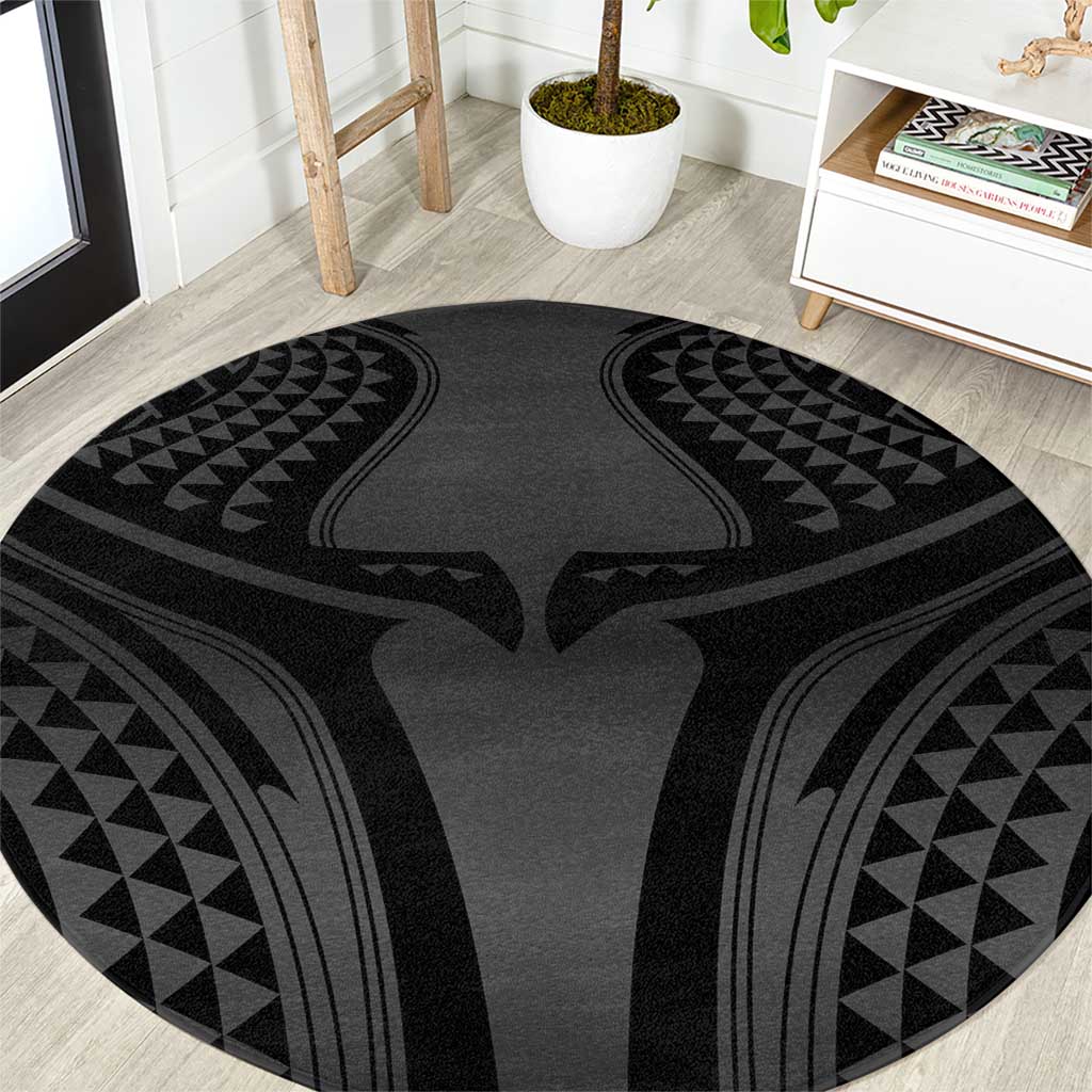 Hawaiian Kakau Art Tattoos Aquaman Style Round Carpet Special Edition - Wonder Print Shop