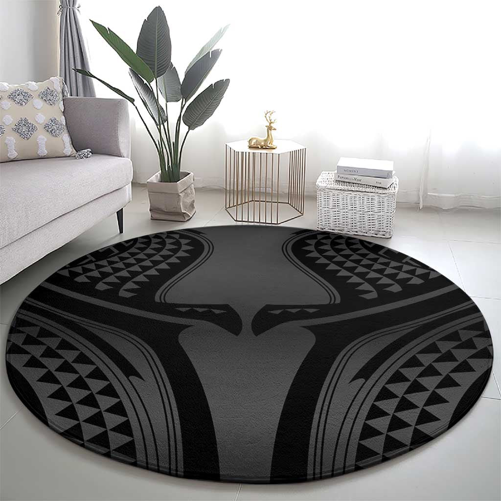 Hawaiian Kakau Art Tattoos Aquaman Style Round Carpet Special Edition - Wonder Print Shop