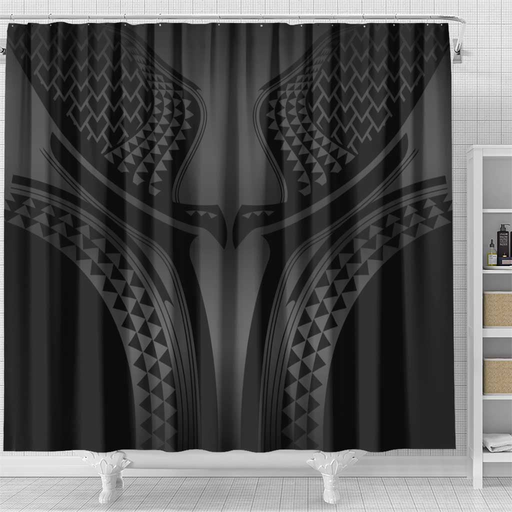 Hawaiian Kakau Art Tattoos Aquaman Style Shower Curtain Special Edition - Wonder Print Shop