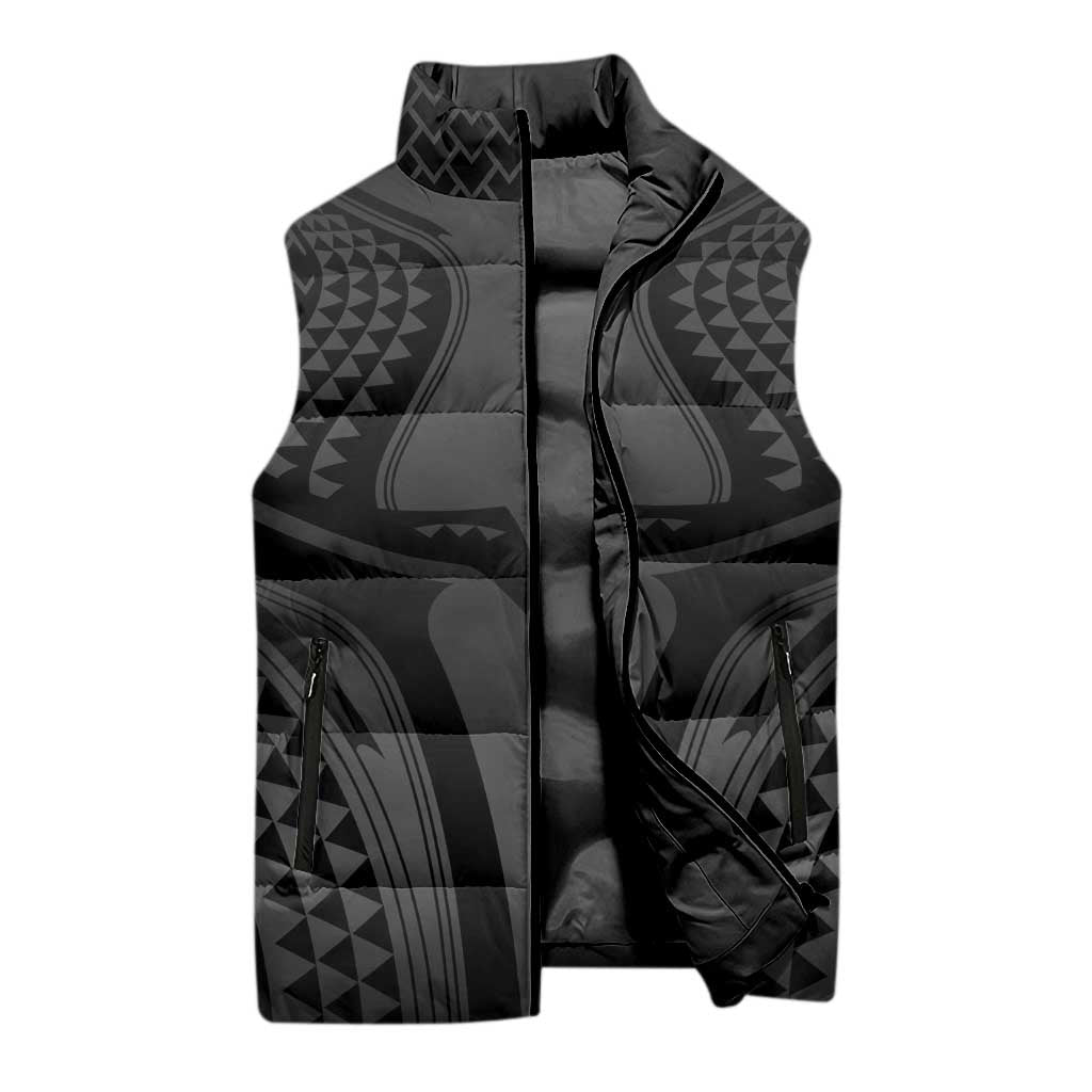 Hawaiian Kakau Art Tattoos Aquaman Style Sleeveless Puffer Jacket Special Edition - Wonder Print Shop
