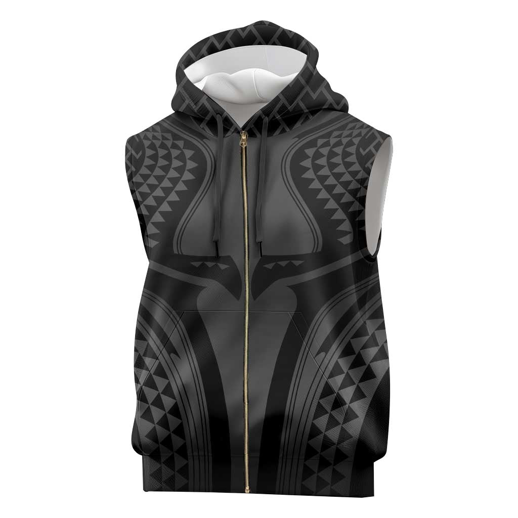 Hawaiian Kakau Art Tattoos Aquaman Style Sleeveless Zip Hoodie Special Edition - Wonder Print Shop