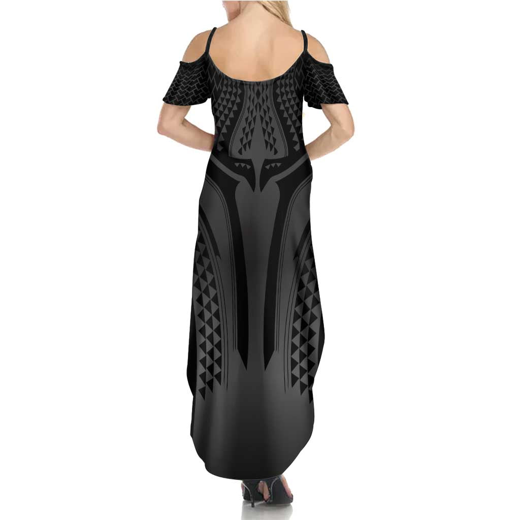 Hawaiian Kakau Art Tattoos Aquaman Style Summer Maxi Dress Special Edition - Wonder Print Shop