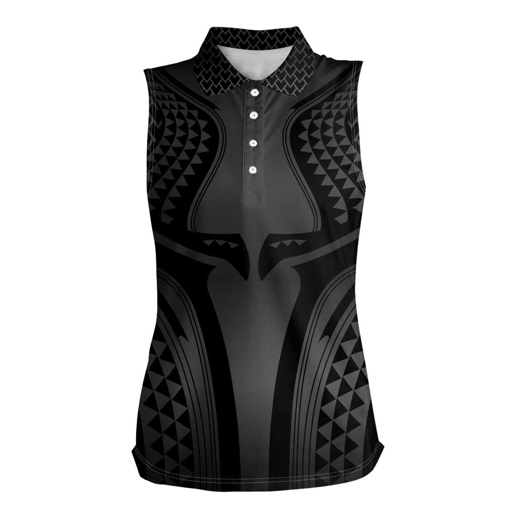 Hawaiian Kakau Art Tattoos Aquaman Style Women Sleeveless Polo Shirt Special Edition - Wonder Print Shop
