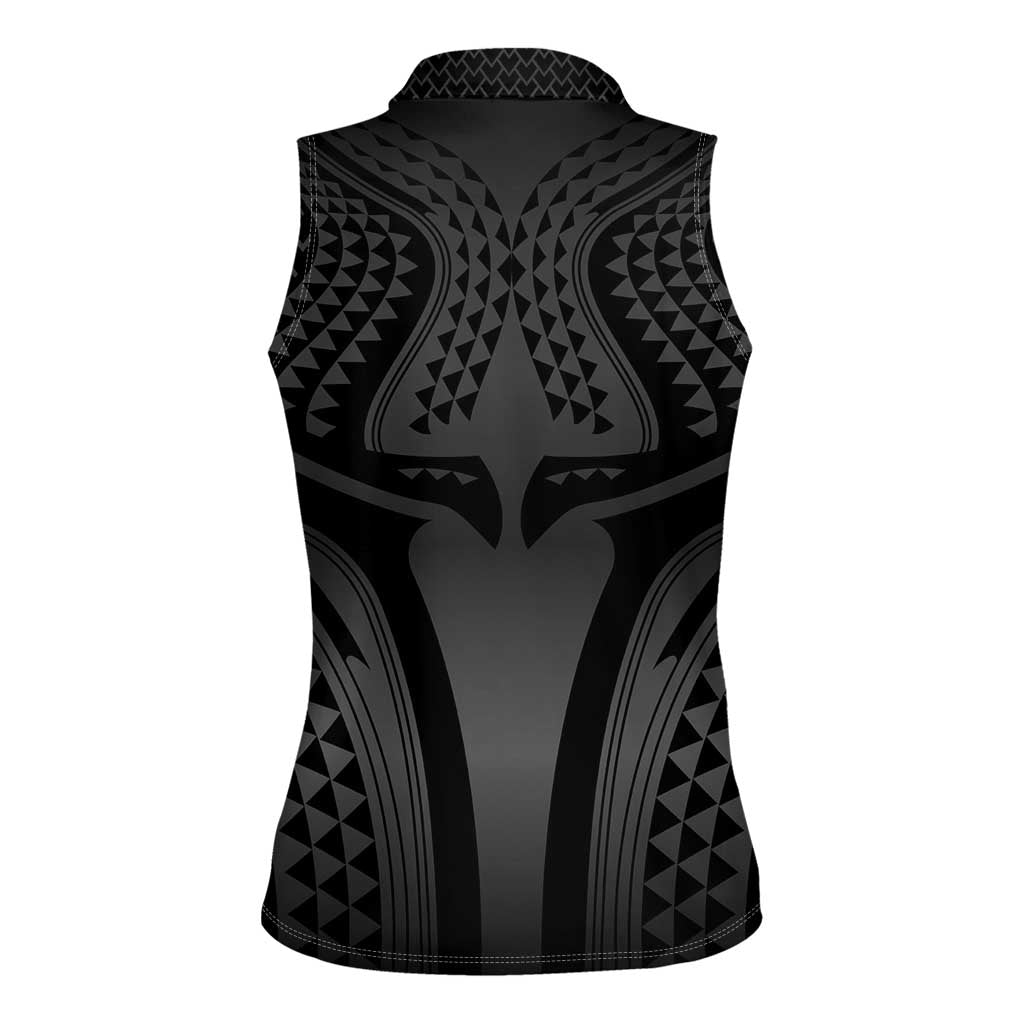 Hawaiian Kakau Art Tattoos Aquaman Style Women Sleeveless Polo Shirt Special Edition - Wonder Print Shop