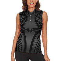 Hawaiian Kakau Art Tattoos Aquaman Style Women Sleeveless Polo Shirt Special Edition - Wonder Print Shop