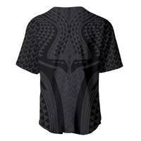 Hawaiian Kakau Art Tattoos Aquaman Style Baseball Jersey Black Version - Wonder Print Shop