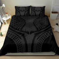 Hawaiian Kakau Art Tattoos Aquaman Style Bedding Set Black Version - Wonder Print Shop