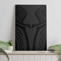 Hawaiian Kakau Art Tattoos Aquaman Style Canvas Wall Art Black Version - Wonder Print Shop