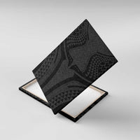 Hawaiian Kakau Art Tattoos Aquaman Style Canvas Wall Art Black Version - Wonder Print Shop