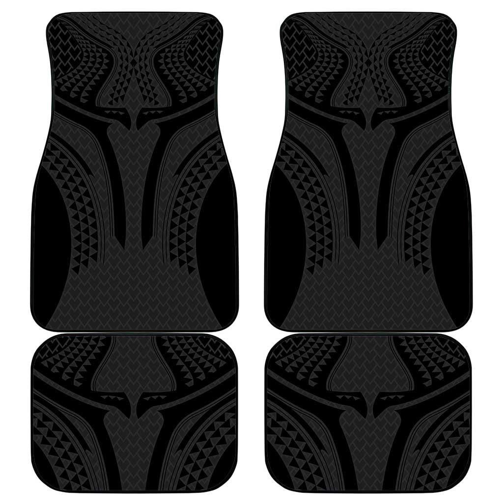 Hawaiian Kakau Art Tattoos Aquaman Style Car Mats Black Version - Wonder Print Shop