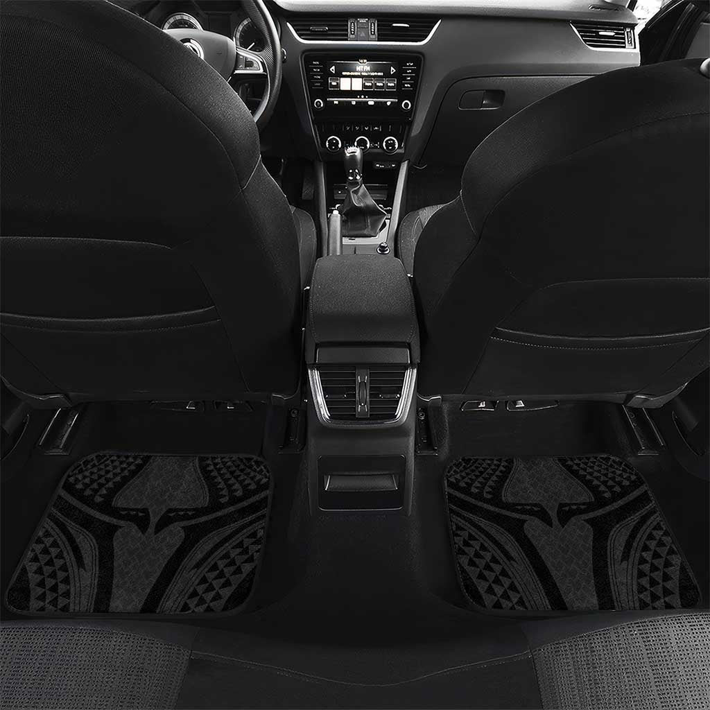 Hawaiian Kakau Art Tattoos Aquaman Style Car Mats Black Version - Wonder Print Shop