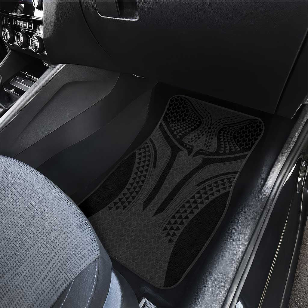 Hawaiian Kakau Art Tattoos Aquaman Style Car Mats Black Version - Wonder Print Shop