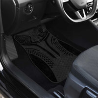 Hawaiian Kakau Art Tattoos Aquaman Style Car Mats Black Version - Wonder Print Shop