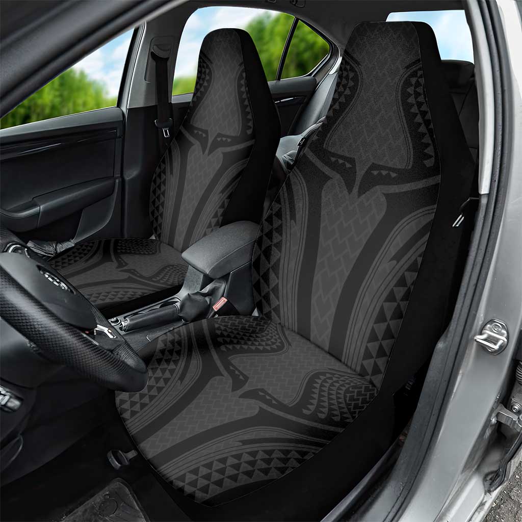 Hawaiian Kakau Art Tattoos Aquaman Style Car Seat Cover Black Version - Wonder Print Shop