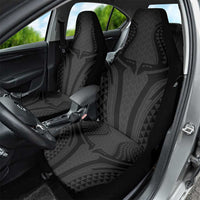 Hawaiian Kakau Art Tattoos Aquaman Style Car Seat Cover Black Version - Wonder Print Shop