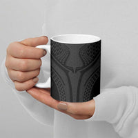 Hawaiian Kakau Art Tattoos Aquaman Style Ceramic Mug Black Version - Wonder Print Shop