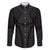 Hawaiian Kakau Art Tattoos Aquaman Style Family Matching Long Sleeve Bodycon Dress and Hawaiian Shirt Black Version - Wonder Print Shop