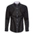 Hawaiian Kakau Art Tattoos Aquaman Style Family Matching Off The Shoulder Long Sleeve Dress and Hawaiian Shirt Black Version - Wonder Print Shop