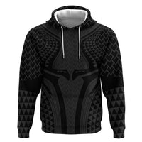 Hawaiian Kakau Art Tattoos Aquaman Style Hoodie Black Version - Wonder Print Shop