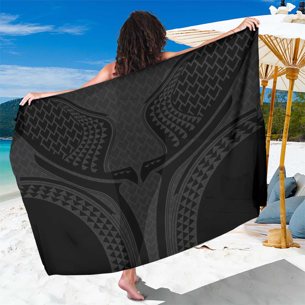 Hawaiian Kakau Art Tattoos Aquaman Style Sarong Black Version - Wonder Print Shop