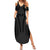 Hawaiian Kakau Art Tattoos Aquaman Style Summer Maxi Dress Black Version - Wonder Print Shop
