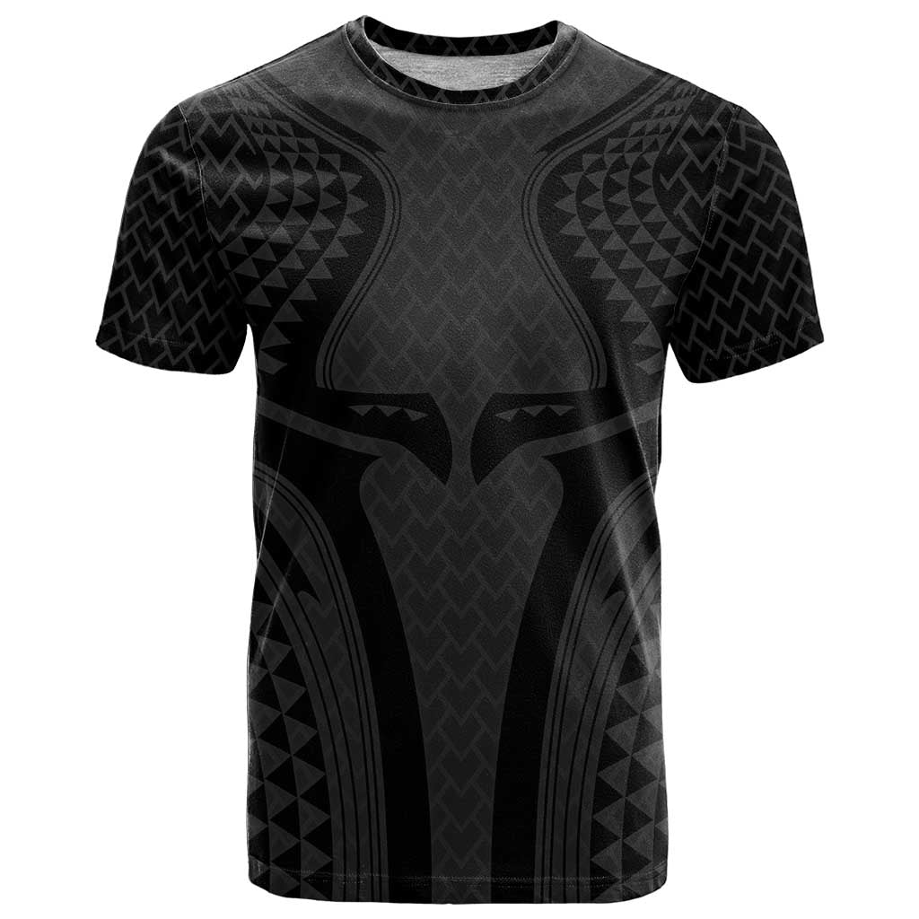 Hawaiian Kakau Art Tattoos Aquaman Style T Shirt Black Version - Wonder Print Shop
