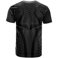 Hawaiian Kakau Art Tattoos Aquaman Style T Shirt Black Version - Wonder Print Shop
