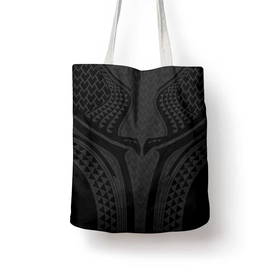 Hawaiian Kakau Art Tattoos Aquaman Style Tote Bag Black Version - Wonder Print Shop