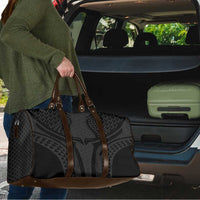 Hawaiian Kakau Art Tattoos Aquaman Style Travel Bag Black Version - Wonder Print Shop